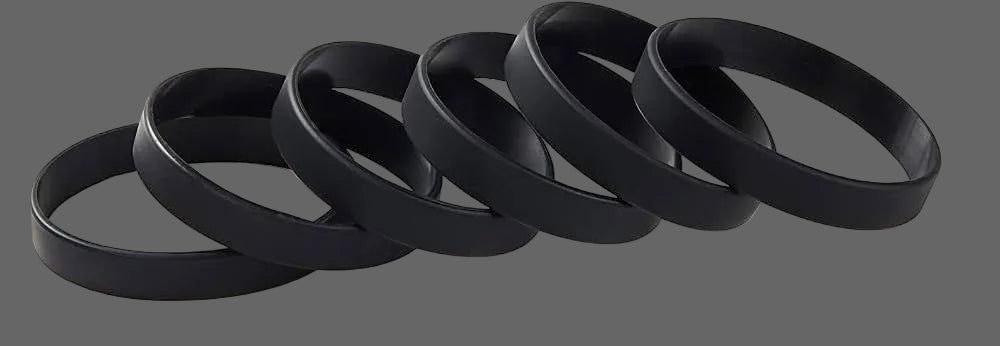 VOLTARIX Black Silicone Bands       (5 pcs)