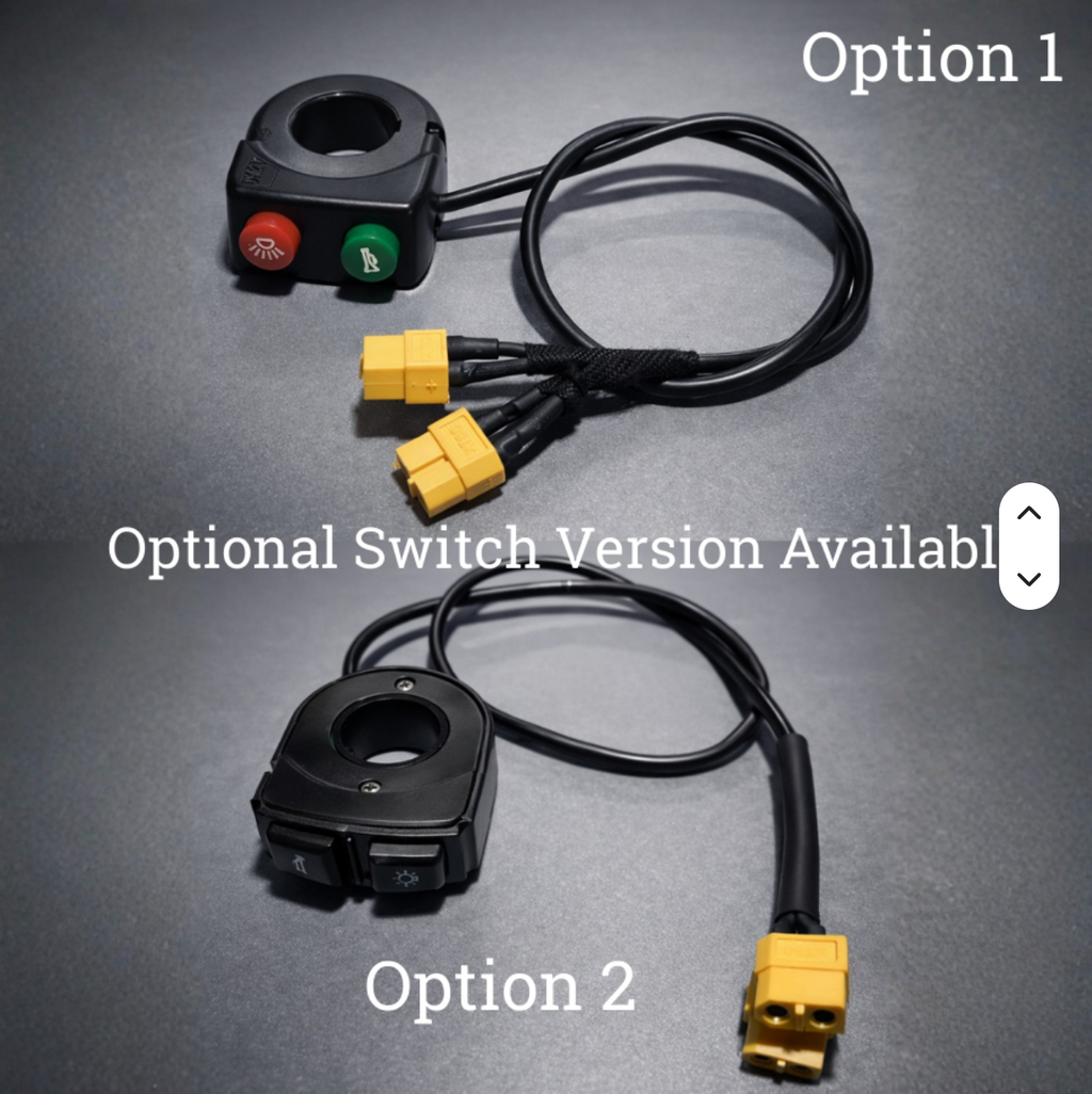 Yellow Battery Powered Baja Light And Horn (black button )